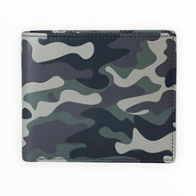 Load image into Gallery viewer, Leather Camouflage Printed RFID Wallet
