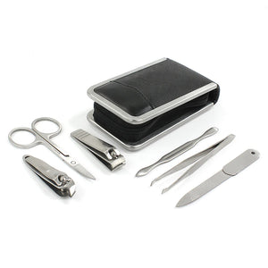 Men's Black Small Manicure Set