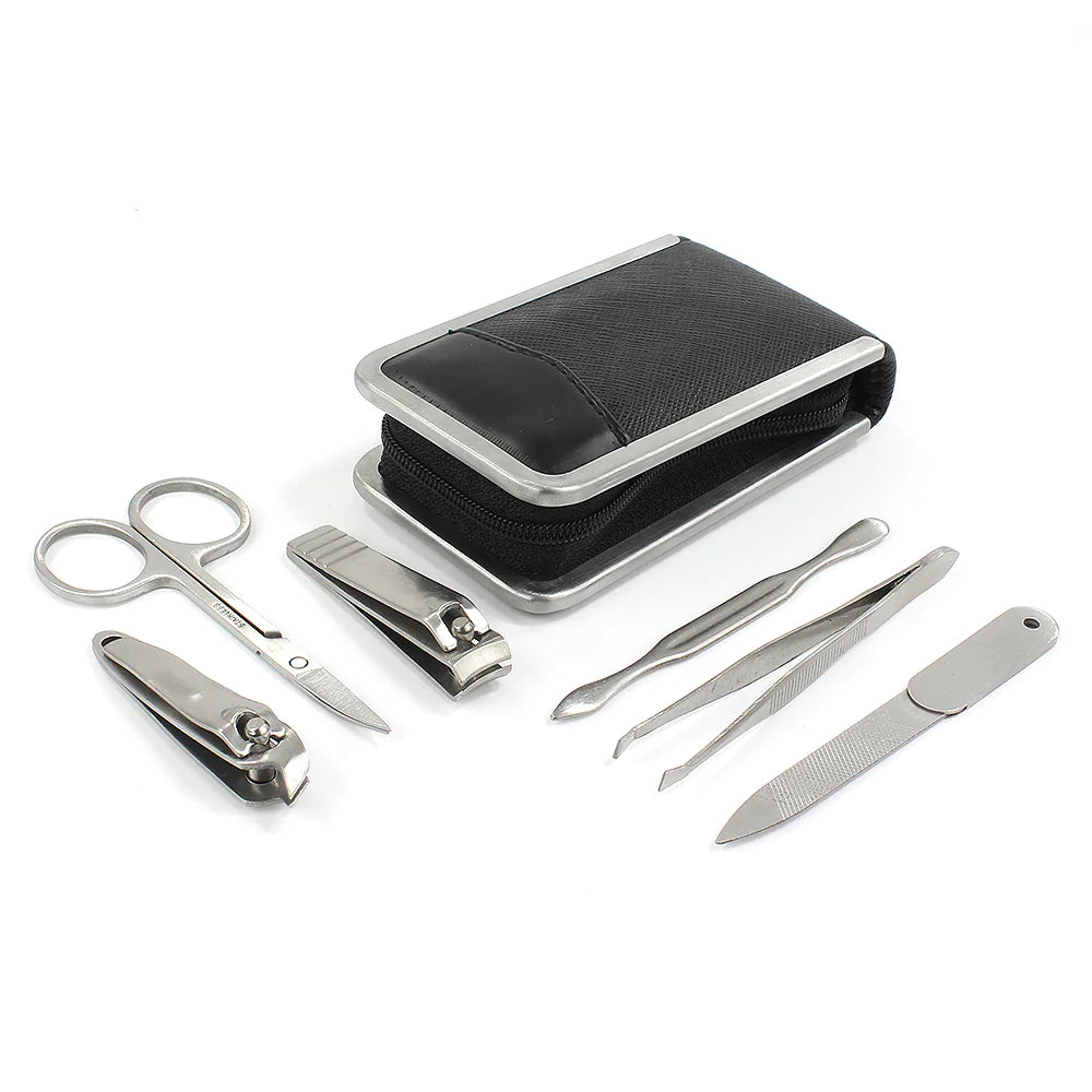 Men's Black Small Manicure Set