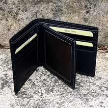 Load image into Gallery viewer, Gents Black Leather RFID Wallet By &#39;Oak&#39; | 12 Card Slots
