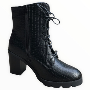 Dior-Rissimo Short Black Croc Print Boots