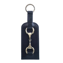 Load image into Gallery viewer, Black Steed Leather Keyring
