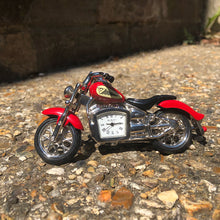 Load image into Gallery viewer, Miniature Clock - Red Motorbike
