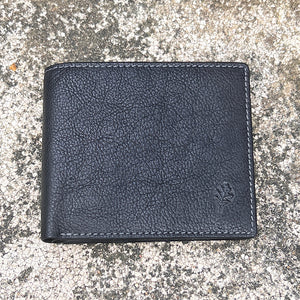 Gents Black Leather RFID Wallet By 'Oak' | 12 Card Slots