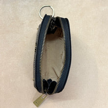 Load image into Gallery viewer, Small Dome Shape Italian Leather Zip Round Purse | Navy

