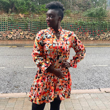 Load image into Gallery viewer, Splash Print Italian Smock Dress
