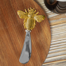 Load image into Gallery viewer, Acacia Cheese Board with Bee Spreader
