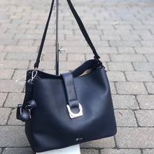 Load image into Gallery viewer, Navy Nepeta Bucket Shoulder Bag
