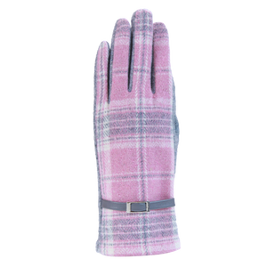 Luxury Pink Heritage Wool Gloves