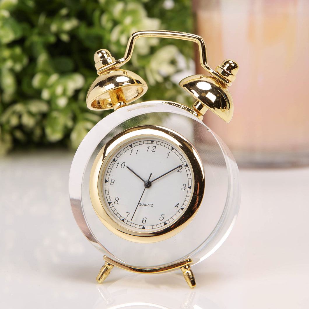 Miniature Glass Clock - Alarm Clock