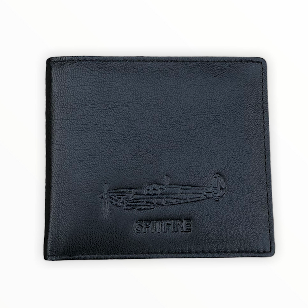 Gents Black Leather Spitfire Wallet