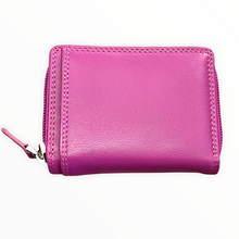 Load image into Gallery viewer, Fuchsia Small &#39;aka Holiday&#39; Leather RFID Purse

